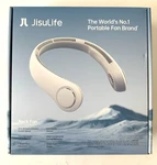 Jisulife Portable Neck Fan White-new Box Hands-free Cooling. Fixed Price $22.95.