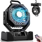 20000MAH Camping Fan, Rechargeable Battery Powered With Remote Control, P.... Fixed Price $43.35.