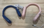 Lot Of 2 Portable Neck Fan 360 Cooling Bladeless Personal Blue And Pink. Fixed Price $17.50.