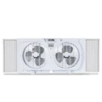 Black+decker 9" Dual Window Fan With 2 Speed Settings, Twin Heads Mecha. Fixed Price $44.18.