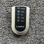 Lasko 5 Button Replacement Remote Control 48" Ionizer Oscillating Tower Fan Oem. Fixed Price $14.95.