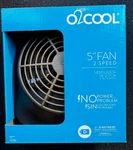 O2COOL 5" Speed Cooling Tent Ventilation Fan New Batteries Included. Fixed Price $14.95.