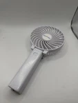 Pom BRZ-3 Handheld Mini Fan White Portable Rechargeable Personal Cooling. Fixed Price $10.00.
