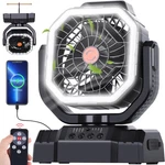 20000MAH High Speed Portable Camping Rechargeable Fan With Remote Control, Batte. Fixed Price $53.99.