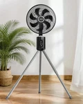 Yokekon Standing Outdoor For PATIO,12" Rechargeable Cordless Pedestal Fan,h. Fixed Price $107.99.
