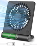 Small Desk Fan Rechargeable Usb Battery Operated 3 Speed Travel Free Ship. Fixed Price $21.98.