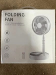 Portable Foldable Rechargeable Standing Pedestal Small Fan With Remote Control. Fixed Price $20.25.
