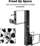 Spare Holder For Trailers Rv - Fits 15" 16" Tires 4" Square Bumper Mount. Fixed Price $55.99.