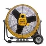 Dewalt DXF-2490 24'' High-velocity Industrial Drum Floor Barn Fan Yellow. Fixed Price $150.00.