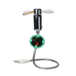 Mini Usb Led Clock Fan With Real Display, Powered Flashing Time.... Fixed Price $17.87.