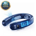 Portable Neck Fan Rechargeable 6000MAH Wearable Personal Air Cooler Hands Free. Fixed Price $42.50.