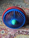 Vintage Duracraft Turbo Fan Model DT-70 Primary Colors Red Blue Memphis Design. Fixed Price $31.00.