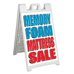 Memory Foam Mattress Sale Signicade 24X36 Aframe Sidewalk Banner Decal Beds. Fixed Price $42.70.