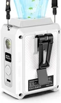 Cazokasi Wearable Waist Clip Fan With Lighting Desktop 5000MAH / White, No. Fixed Price $28.88.