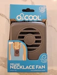 O2 Cool Deluxe Necklace Fan Speed Battery Opperated Personal - Gray. Fixed Price $8.99.