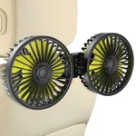 Wowok Car Fan For Rear Passenger Dual Head Usb Middle, Backseat. Fixed Price $24.18.