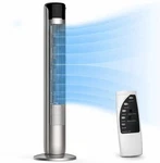 Olixis 36" Ultra-quiet 34DB Bladeless Oscillating Tower Fan With Remote Control. Fixed Price $65.99.