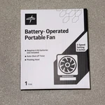 Medline Fan, Portable, 3-SPEED,5 Inches, Battery Operated Pivoting Head Auto. Fixed Price $14.95.