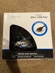 Mainstays 4 Inch Metal Usb Table Desk Fan Black Pivoting Whisper Quiet Mini New. Fixed Price $16.99.