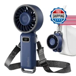 Diveblues 7.4M/S High-speed Turbo Handheld Fan, 180 Foldable 4-IN-1, 12H Bat. Fixed Price $29.97.