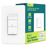 Treatlife Smart Ceiling Fan Control And Dimmer Light Switch, Neutral Wire Nee.... Fixed Price $55.43.