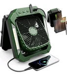 Qardoz Solar Camping With Led Lantern Mod: SKFAN-058 Rechargeable Green.. Fixed Price $42.00.