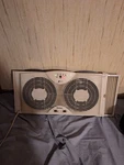 Holmes Dual Blade Digital Window Fan Thermostat Control 26" X 12"H Preowend. Fixed Price $30.00.