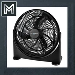 Air Monster 16" Circulator 3 Speed Adjustable Angle Floor Fan In Black. Fixed Price $46.99.
