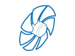 Midea 12100102000776 Cross Flow Fan 12" Plastic Air Circulator. Fixed Price $44.65.