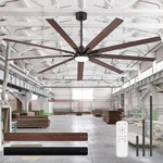 Breezary Archer 84 In. Integrated Led Black Windmill Ceiling Fan With Remote. Fixed Price $199.45.