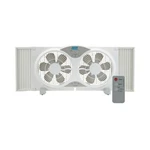 Seasons Comfort 9" Twin Window Fan, 3-SPEED, Quiet Design, Portable, Remote C.... Fixed Price $84.37.