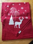 Better Homes And Garden Holiday Table Runner With Embroidered Deer Tree. Fixed Price $8.40.