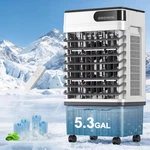 Swamp Cooler, 30 Inch Evaporative Air With 5.3 Gal Large Water Tank, 1800. Fixed Price $252.46.
