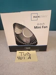 Mainstays 4 Inch Metal Mini 360 Degree Usb Personal Desktop Fan, Silver *new. Fixed Price $15.00.
