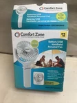 Comfort Zone Green Battery & Usb Clip/desk Fan 360 Degree Tilt Tested. Fixed Price $14.99.