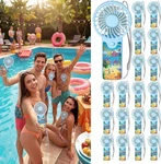 Tuanse 24 Pcs Hello Summer Fans Bulk Mini Portable Handheld Personal Battery. Fixed Price $50.75.