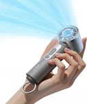 Torras Coolify Iva Handheld Fan With Ice Cooler, 0-100 Small, Charcoal. Fixed Price $70.98.