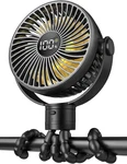 Portable Stroller Fan, 4000MAH Rechargeable Clip On Baby 25H Battery Life,. Fixed Price $23.99.