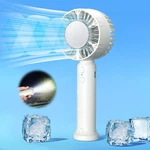 Portable Handheld Fan With Refrigeration Mode, Non-slip Standard Size, White. Fixed Price $29.15.