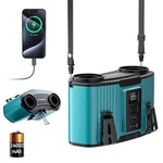 Doublepow 24000MAH Portable Waist Fan, Personal Dual Air Ducts Mot.... Fixed Price $70.46.