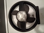 Coleman 4D Battery Fan With Built-in Light Black/red Portable For Camping. Fixed Price $20.00.