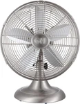 Good Housekeeping 12" Retro Table Fan, Brushed Nickel. Fixed Price $113.49.