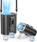 Portable Waist Fan With Ice Cooling Plate 12000RPM Rechargeable Clip On Belt. Fixed Price $35.99.