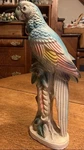 Vintage Artmark Japan Macaw Parrot Chalkware Sculpture Deco 13" Euc. Fixed Price $93.57.