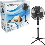 Pami 16" Oscillating Pedestal Fan Adjustable Height 3 Speed Floor Cooling. Fixed Price $42.00.