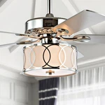 Jonathan Y Circe Transitional Glam Drum Shade Led Ceiling Fan With Remote. Fixed Price $311.99.