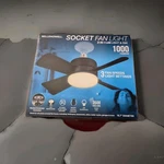 Bell + Howell 15.7 In. Indoor Matte Black Led Socket Ceiling Fan With Remote. Fixed Price $27.00.