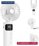 Portable Handheld Fan, Usb Rechargeable Foldable Mini Personal 5200MAH, 180. Fixed Price $17.36.