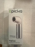 Epicka Tripcozy Portable Handheld Mini Fan W/ 5000MAH Power Bank Battery, White. Fixed Price $20.00.
