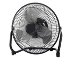 Mainstays SFC-225BR-1 9" High Velocity 3-SPEED Metal Fan W/ Wall Mount Black. Fixed Price $18.60.